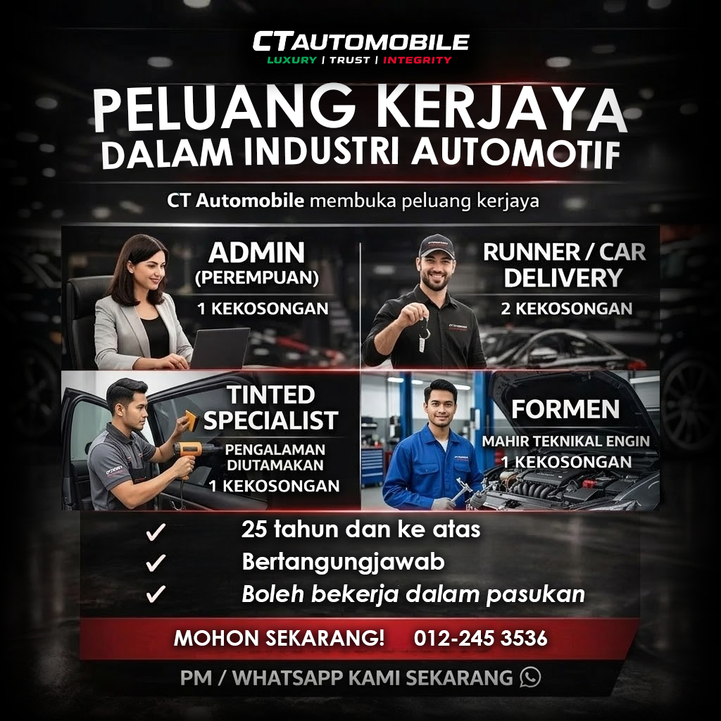 Read more about the article PELUANG KERJAYA DALAM INDUSTRI AUTOMOTIF